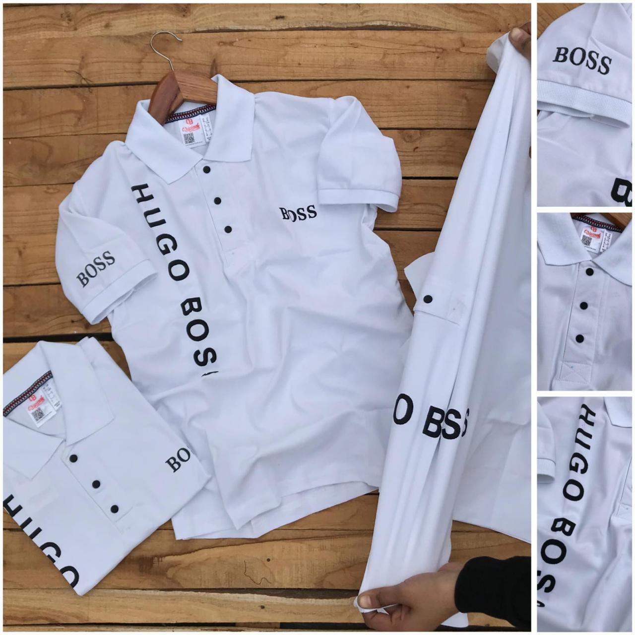 HUGO BOSS Premium Cotton Collar T-Shirt